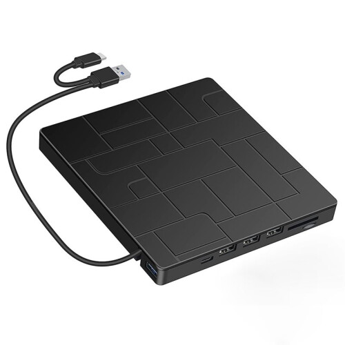 Brander Multifunctioneel Optisch Station 7 in 1 CD CD DVD Computer USB Mobiel Extern Draagbaar Hulpprogramma Optische Schijven