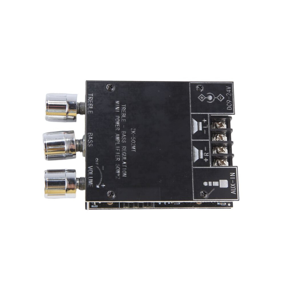 Zk-502Mt 502L Amplifier Board 2.0 Channel High Power Audio Stereo Amplifier Board 2X50w Bass Sound Amp 6033105685173