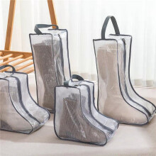 Portable Women Tall & Short Boot Storage Bags,2 Packs Tall+2 Packs Short,Waterproof Boot Bags for Travel and Daily Black