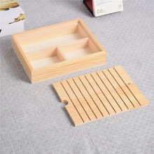 Organizador de Linha de Bordado Rack de Bobina de Madeira 10 Slots Longos 3 Compartimentos de Base Organizador de Carretel para Materiais de Costura