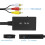 Conversor Compatível com  para AV Conversor Compatível com  para Vídeo Adaptador de Áudio Compatível com PAL/NTSC 5