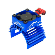 540 550 3650 3660 3674 Radiator Silnika Wentylator Chłodzący RC Chłodnica Samochodowa Silnik Wentylatora Radiator Chłodnica Heat Fin Niebieski