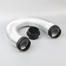 75mm Car Auto Heater Pipe Duct Warm Air Outlet Vent Hose Clips Set for Webasto Eberspacher Propex Parking Heater