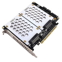 PH46-2 Dual-Disk SFF8639 U.2 NVME and 2.5-Inch Hard Drive to PCIE4.0 Split Card