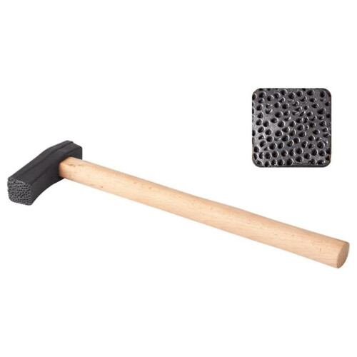 Texturing Hammer DIY Jewelry Making Tool Square- with Wood Handle Metal Pattern Designed Forming Tools No.4 1