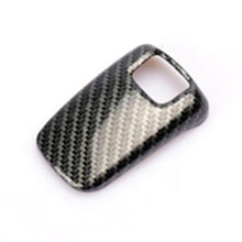 Carbon Fiber Car Gear Shift Knob Gear Cover Stickers Trim Frame Accessories for 3008 4008 5008 2017-2019