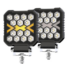 Luci da Lavoro A LED da 4 Pollici per Camion, Luce da Lavoro Ambra Bianca da 30 W, Luce di Guida Fuoristrada Ausiliaria per Trattore, SUV, ATV, Barca