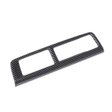 For 2023 2024 ABS Carbon Fibe Center Control Cigarette Lighter Panel Frame Cover Trim Accessories