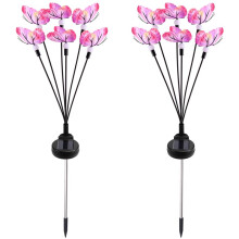Solar Butterfly Firefly Lights Led Outdoor Waterproof Lawn Lights Garden Decoration Garden Landscape Lights 6-Light