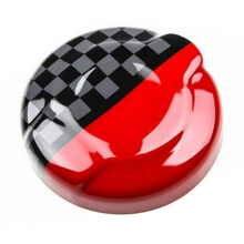 ABS Fuel Tank Filler Protection Cover Gas Cap Cover Trim Decor for Cooper F55 F56 F57 2.0T Accessories Red+Black