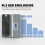 M.2 NVMe /  SSD Enclosure, USB 3.2 Gen 2 10Gbps, External M2 Adapter Case Support M-Key B +M Key UASP RTL9210 7