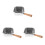 3Pièces Friteuse Profonde Acier Panier Multifonction Argent 10
