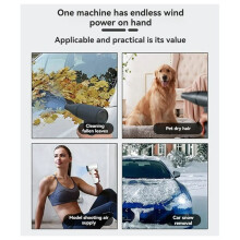 Novo Motor Sem Escova Portátil de 100000 RPM, Ventilador Violento, Ventilador Turbo de Alta Velocidade, Ventilador Externo Superpoderoso, Branco