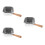 3Pièces Friteuse Profonde Acier Panier Multifonction Argent 4
