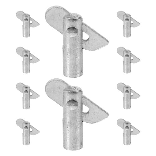 40Pièces Épingle Couplage Acier Argenté Stabilité Échafaudage Durable 2