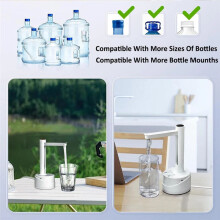 Electric Water Gallon Bottle Pump Automatic Water Dispenser Foldable Desktop Rechargeable Drinking Water Bottle Pump B