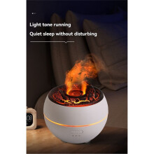Simulated Volcano Lava LED Light Humidifier USB Noiseless Essential Oil Diffuser Night Light Misting Air Humidifier,B