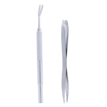 4Pièces Outils Sécurisés Enlèvement Tiques Acier Animalier Argenté