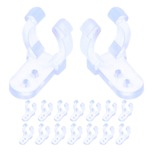 80Pièces Clips Transparente Pour Rubans LED Pièce Durable Fixation Facile 1