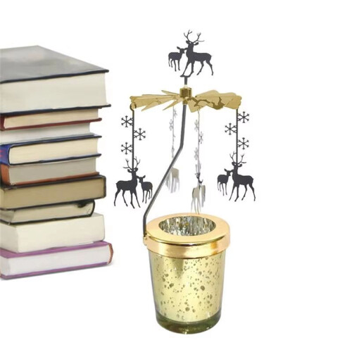 Rotating Candle Holder  Candlelight Dinner Props Rotating Projection Candle Holder,Star 2
