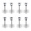 8Ensembles Kit De Réparation Mitigeur ABS Argent Anti- 8