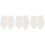 3Pièces Décor Cheveux Beige Voile Épingle 6