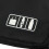 2Pièces Organisateur Multi-Accessoires Numériques Noir Nylon Durable 9