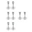 8Ensembles Kit De Réparation Mitigeur ABS Argent Anti- 4