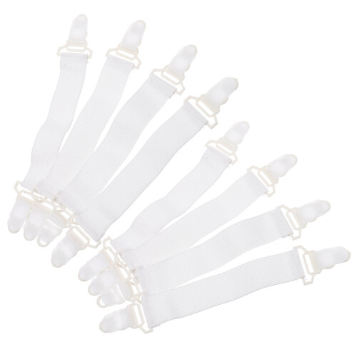 80Pièces Sangles De En Tissu Clips Ajustables Pour Literie 1