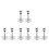8Ensembles Kit De Réparation Mitigeur ABS Argent Anti- 5