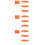 144Pièces Drapeaux Orange PVC, Pour Jardin Bâtiment 8