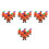 24Pièces Miniatures Orange À Remonter Jouets Halloween ABS 8