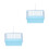 2Pièces Cage Portable ABS Pour Oiseaux Petits Animaux Voyage 6