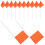 144Pièces Drapeaux Orange PVC, Pour Jardin Bâtiment 2