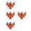 24Pièces Miniatures Orange À Remonter Jouets Halloween ABS 10