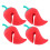8Pièces Accessoire Cuisine Silicone Rouge Élévateur Couvercle Pot 1