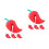 8Pièces Accessoire Cuisine Silicone Rouge Élévateur Couvercle Pot 10