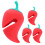 8Pièces Accessoire Cuisine Silicone Rouge Élévateur Couvercle Pot 3