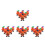 24Pièces Miniatures Orange À Remonter Jouets Halloween ABS 5