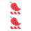 8Pièces Accessoire Cuisine Silicone Rouge Élévateur Couvercle Pot 5