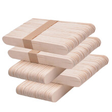 500Pièces Sticks Artisanaux En Bois Beige Pour Enfants École
