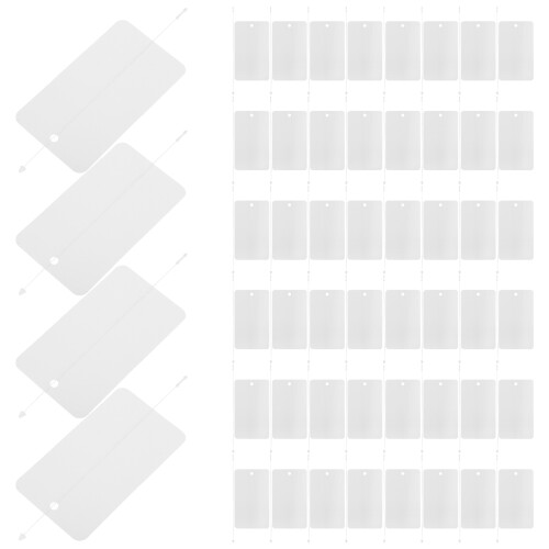 500Pièces Cartes PVC Blanches Avec Lanière Robustes Pour Maison 2