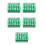 5Ensembles Tampons Lettres Alphabet Vert Pour Apprentissage 8