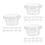 300Pièces Bols Jetables Transparents Pour Sauces Mousses Yaourt 2