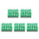 5Ensembles Tampons Lettres Alphabet Vert Pour Apprentissage 4