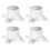 12Pièces Embouts Flasques PVC Pour Fixations Tubes 3