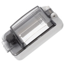 2Pièces Boîtier Répartition Circuit Pièce Gris Couvercle Transparent