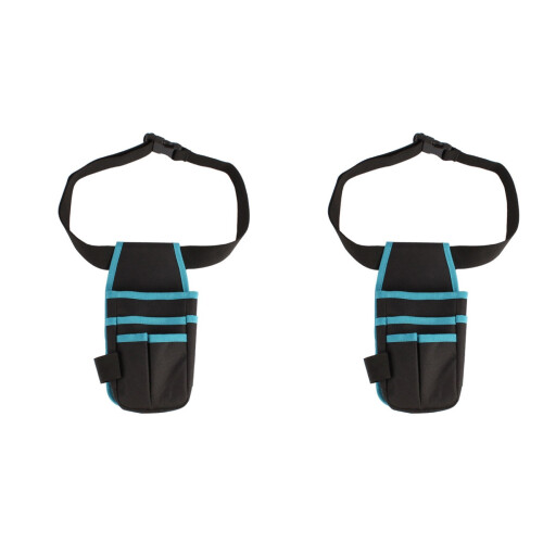 2Pièces Ceinture Jardinage Outils Noir Oxford Résistante Usage Pro 1