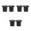 6Pièces Ceinture Infirmière Noir Nylon Résistante Multi 8