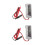 2Pièces Testeur Batterie Auto Gris Clair Pour 12V 6